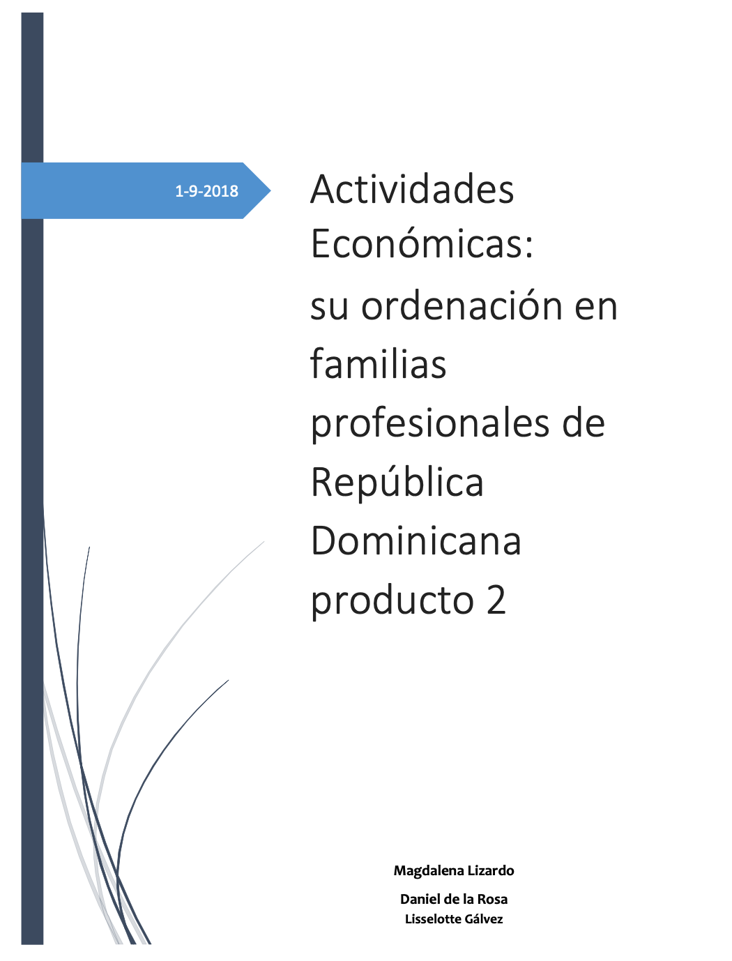 Actividades Económicas: su ordenación en familias profesionales de República Dominicana